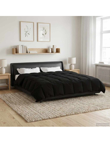 Piumone Completo Annuale Nero 200 x 240 cm Microfibra