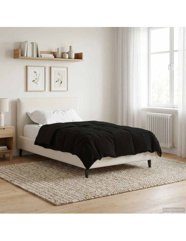Piumone Completo Annuale Nero 135 x 200 cm Microfibra