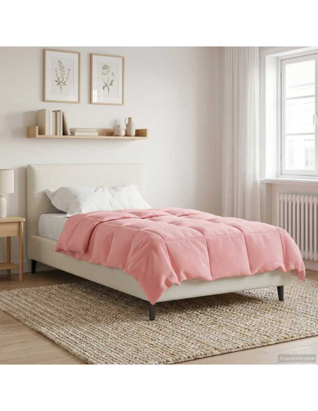 Piumone Completo Annuale Rosa 135 x 220 cm Microfibra