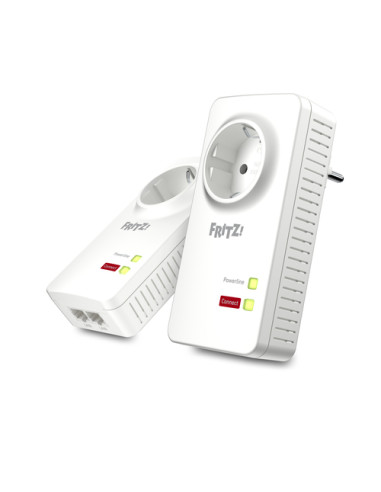 Powerline FRITZ! 1220 Set INT 1200 Mbit/s Collegamento ethernet LAN Bianco 2 pz