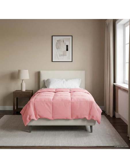 Piumone Completo Annuale Rosa 140 x 200 cm Microfibra