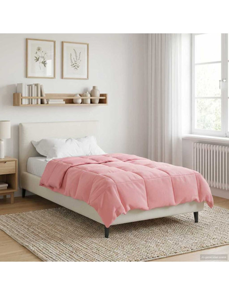 Piumone Completo Annuale Rosa 135 x 200 cm Microfibra