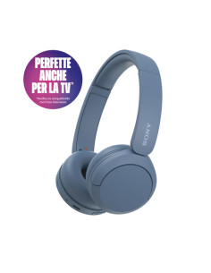 Sony Cuffie Bluetooth wireless WH-CH520 - Durata della batteria fino a 50 ore con ricarica rapida, stile on-ear - Blu 2