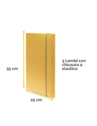 CARTELLA 3 LEMBI HOLOS GIALLO