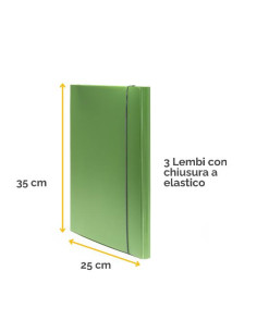 CARTELLA 3 LEMBI HOLOS VERDE