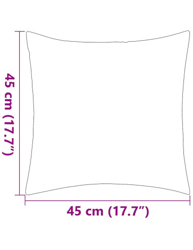 Cuscini da Esterno 4 pz 45x45 cm Verde Mela