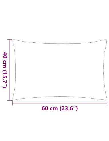 Cuscini da Esterno 2 pz 60x40 cm Verde Mela