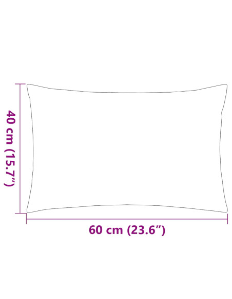 Cuscini da Esterno 2 pz 60x40 cm Verde Mela