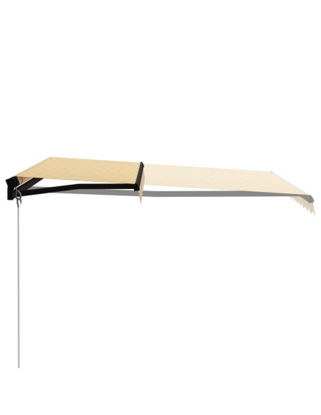 Tenda da Sole Retrattile Manuale 300x250 cm Gialla e Bianca