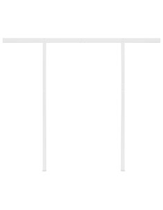 Tenda da Sole Automatica LED Sensore Vento 3,5x2,5 m Blu Bianca 2