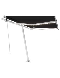 Tenda Automatica con Sensore Vento e LED 350x250 cm Antracite 2