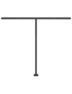 Tenda da Sole Manuale Autoportante 300x250 cm Gialla/Bianca