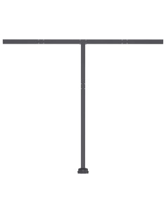 Tenda da Sole Autoportante Manuale 350x250 cm Gialla/Bianca