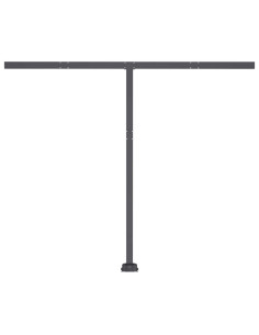 Tenda da Sole Retrattile Manuale 350x250 cm Arancione e Marrone