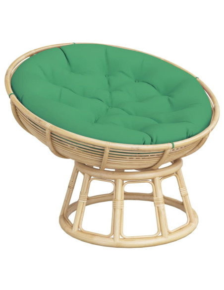 Cuscino Rotondo Verde Ø 100x11 cm in Tessuto Oxford