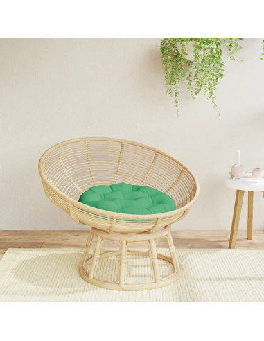 Cuscino Rotondo Verde Ø 60x11 cm in Tessuto Oxford