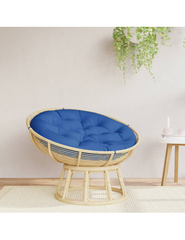 Cuscino Rotondo Blu Reale Ø 100x11 cm in Tessuto Oxford