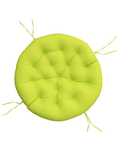 Cuscino Rotondo Verde Chiaro Ø 100x11 cm in Tessuto Oxford