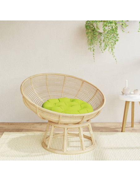 Cuscino Rotondo Verde Chiaro Ø 60x11 cm in Tessuto Oxford