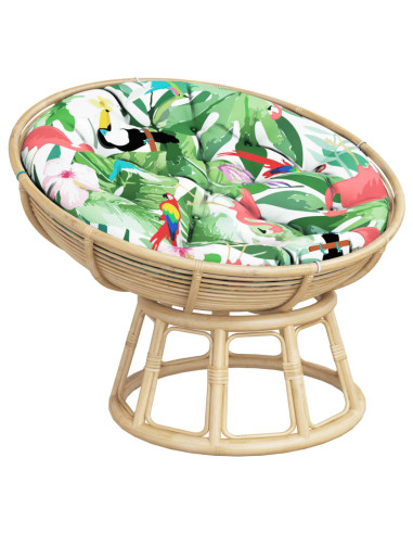 Cuscino Rotondo Multicolore Ø 100x11 cm in Tessuto Oxford