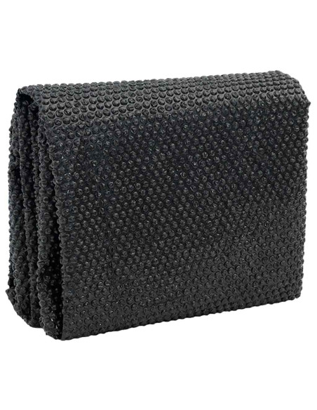 Pellicola Galleggiante Solare PE Piscina 1000x600 cm Nero e Blu