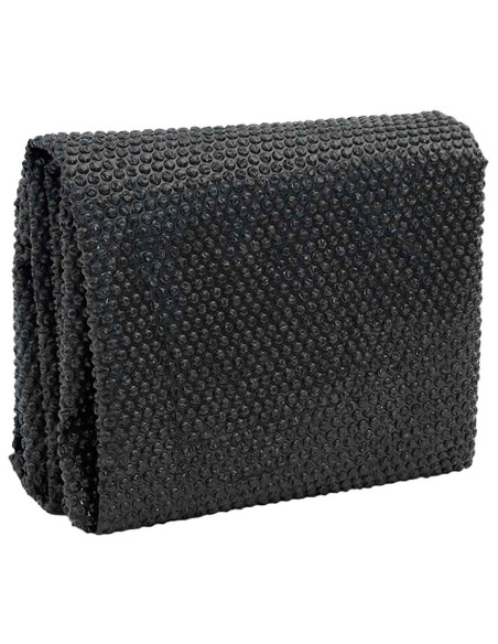 Pellicola Galleggiante Solare PE per Piscina 250 cm Nero e Blu