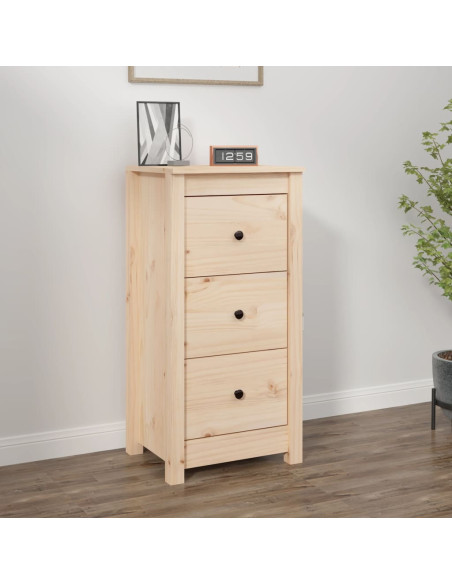 Credenza 40x35x80 cm in Legno Massello di Pino