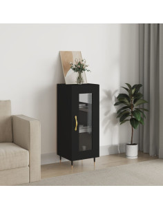 Credenza Nero 34,5x34x90 cm in Legno Multistrato