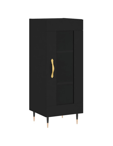 Credenza Nero 34,5x34x90 cm in Legno Multistrato