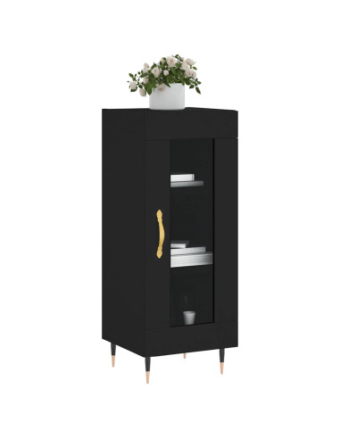 Credenza Nero 34,5x34x90 cm in Legno Multistrato
