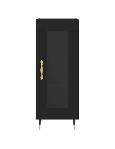 Credenza Nero 34,5x34x90 cm in Legno Multistrato