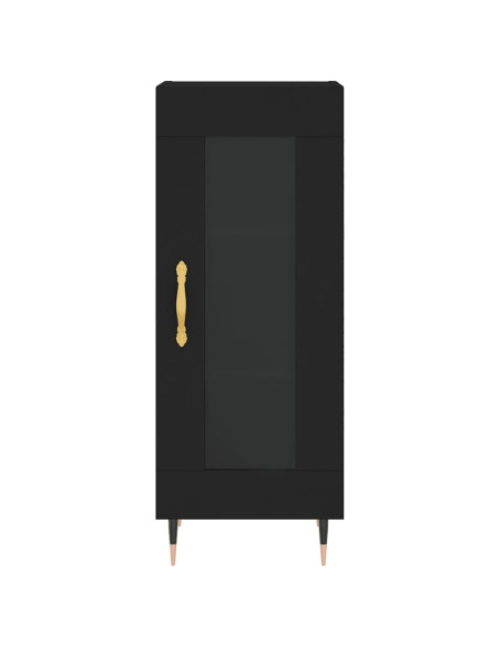 Credenza Nero 34,5x34x90 cm in Legno Multistrato