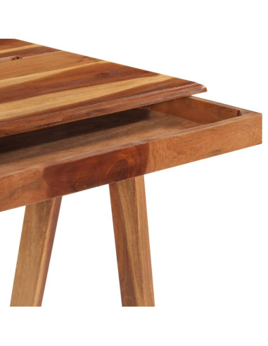 Scrivania con Cassetto 110x50x77 cm in Legno Massello di Acacia