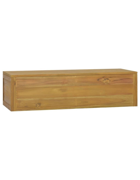 Mobile da Bagno a Parete 110x45x30 cm in Legno Massello di Teak