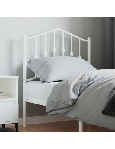 Testiera di Ricambio in Metallo Bianco 75 cm