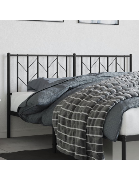 Testiera di Ricambio in Metallo Nero 160 cm