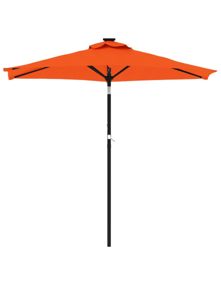 Ombrellone Giardino con Palo Acciaio Terracotta 225x225x212 cm