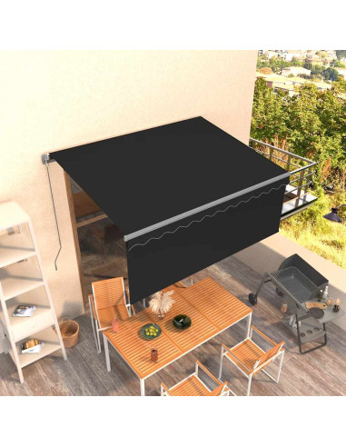 Tenda Sole Retrattile Manuale con Parasole 3,5x2,5 m Antracite