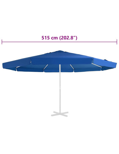 Telo di Ricambio per Ombrellone Azzurro 300 cm