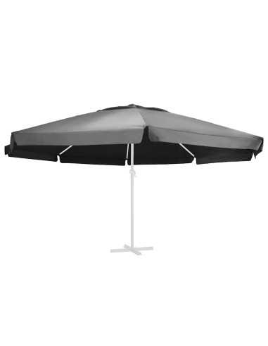 Telo di Ricambio per Ombrellone Antracite 610 cm