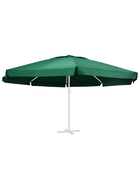 Telo di Ricambio per Ombrellone Verde 610 cm
