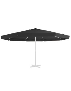 Telo di Ricambio per Tenda da Sole Nero 515 cm