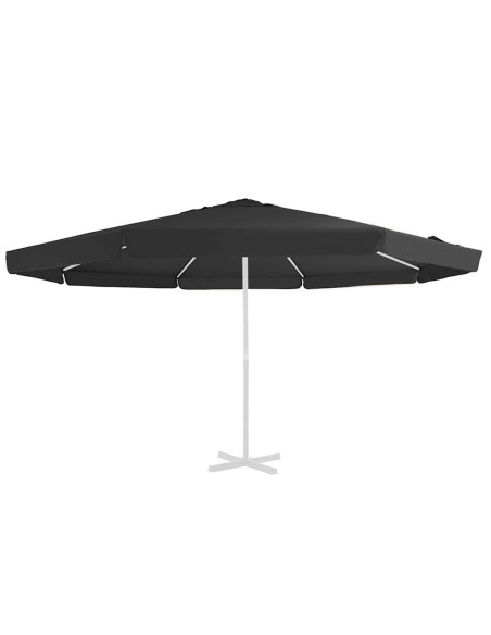 Telo di Ricambio per Tenda da Sole Nero 515 cm