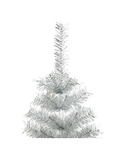 Albero di Natale Artificiale con Supporto Argento 120 cm PET 2