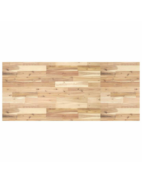 Piano Tavolo Rettangolare 120x60x4cm Legno Massello di Acacia
