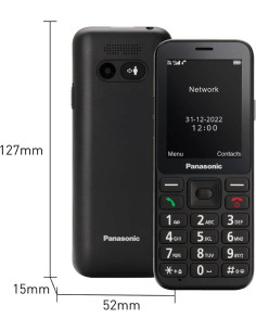 TELEFONO CELLULARE SENIOR 4G 2,4FUNZ SOS FOTOC 1,2MP NERO