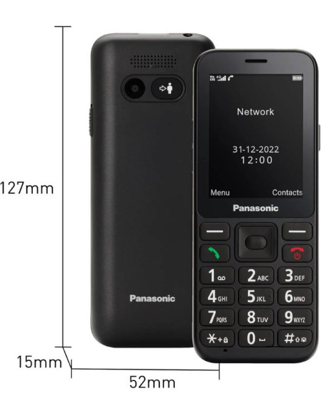 TELEFONO CELLULARE SENIOR 4G 2,4FUNZ SOS FOTOC 1,2MP NERO