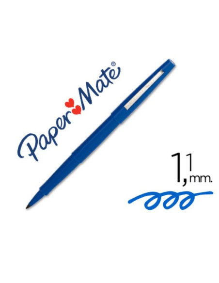 CF12PENNA PUNTA FIBRA FLAIR BLU 1MM