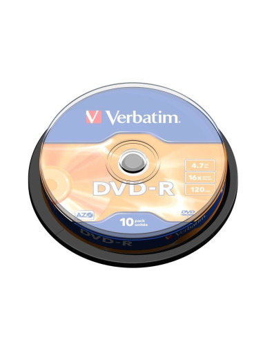 Verbatim DVD-R Matt Silver 4,7 GB 10 pz