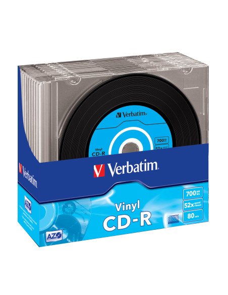 Verbatim CD-R AZO Data Vinyl 700 MB 52x 10 pz